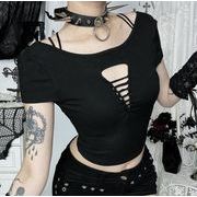 Tシャツ ガールズ ベアトップ スリムＴシャツ 半袖