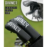 【2025年夏の新作】１W＆FW＆UT クラブ オリジナル ヘッドカバー／DIVINER GOLF