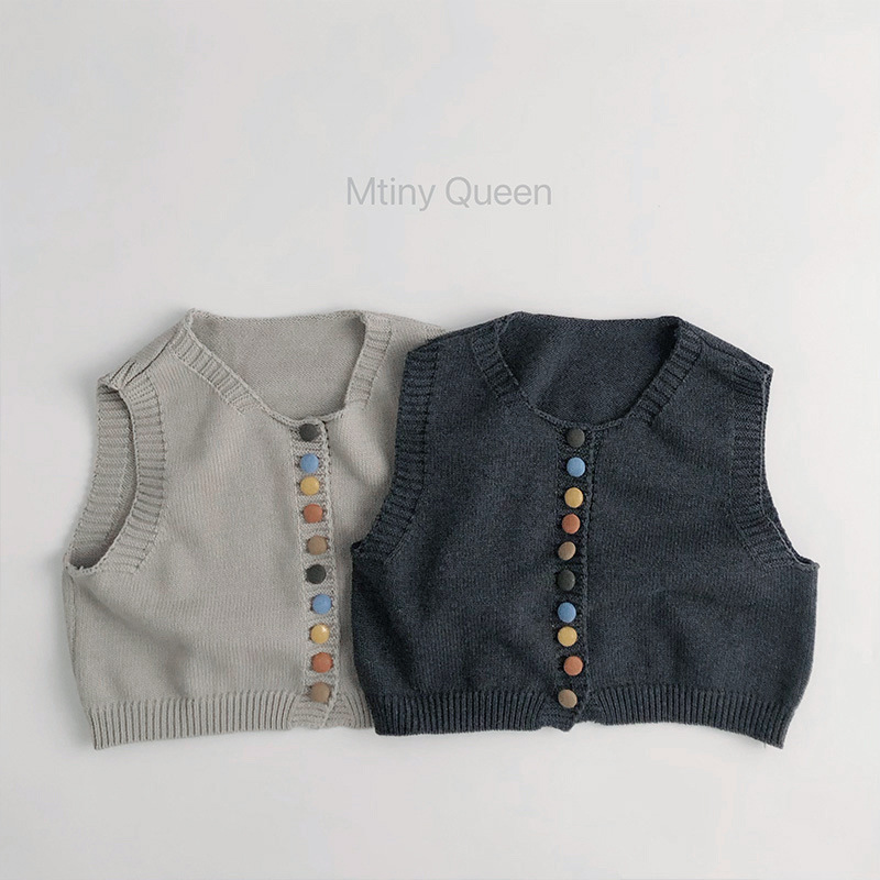 「2025」子供服★トップス★ニット★ベスト★韓国風子供服★2色80cm～130cm