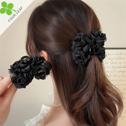 花 バンスクリップ ヘアクリップ 髪留め ヘアアクセサリー ファッション 高級感 やさしい