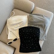 チューブトップ☆パッド付きベスト☆キャミソール☆トップス☆レディース服   3色