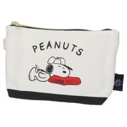 特価商品　スヌーピー　帆布船型ポーチ(野球)