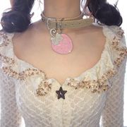 チョーカー　レディース　INS　韓国ファッション　デザイン　y2k　いちご