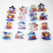 ハロウィン お化けクリップ&#128123; アクリル製 簡単アップスタイル  16色