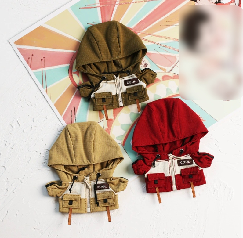 コート    12cm用  綿人形   ぬいぐるみ用服   着せ替え ミニドール  ドールハウス   3色