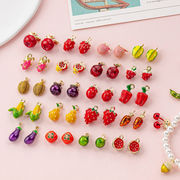 DIYチャーム ビーズ 果物 ハンドメイド 野菜チャーム アクセサリーパーツ アヒル デコパーツ フルーツ