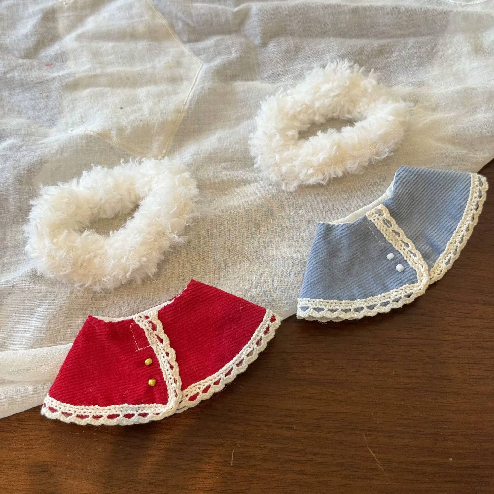 マント  クリスマス  ぬいぐるみ用服   人形用    ドールハウス  4色  10-15cm