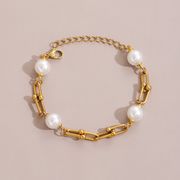 ブレスレット デザイン アクセサリー　ステンレス ブレスレット チェーン 韓国 ブレスレット上品★超新作