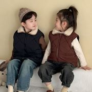 子供服　80~150cm　キッズベスト　ノースリブジャケット　男女兼用　韓国キッズ服