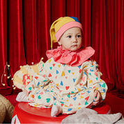 [66-90cm] 韓国風ベビーINS風サーカスピエロ柄ロンパース ハロウィンコスチューム 赤ちゃん 長袖