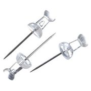 ベロス ダルマロング画鋲 透明 V01317 DC-150 クリア 11個入り