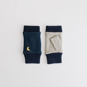 【WOMEN】月と星刺繍フィンガーレスジャージグローブ