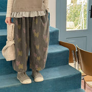 2025秋※SHENJ☆キッズパンツ ウォッシュコットン カジュアルパンツ