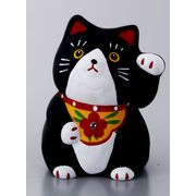 【ご紹介します！人気のクラフトマンハウスの招き猫】民芸招き猫・黒