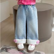 2025秋新作 韓国子供服 ボトムス　ジーンズ　デニムズボン　ズボン　パンツ 90-140cm