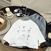 2025秋新作韓国子供服 ベビー服  キッズ男の子 長袖 トップス  80cm-130cm