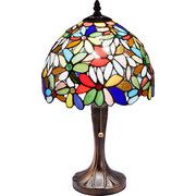 ステンドグラスランプ／ハナハナＭＩＸ／　アンティーク／