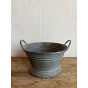 ブリキハンドルバケツ　植木鉢/プランター/園芸/植物