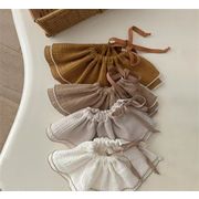 新作 韓国 ins よんそう綿糸 よだれタオル ガーゼ    唾液タオル 食事 エプロン  保育園 2点セット  9色