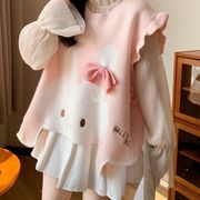 レディース ベスト ジレ うさ耳 ゆったり