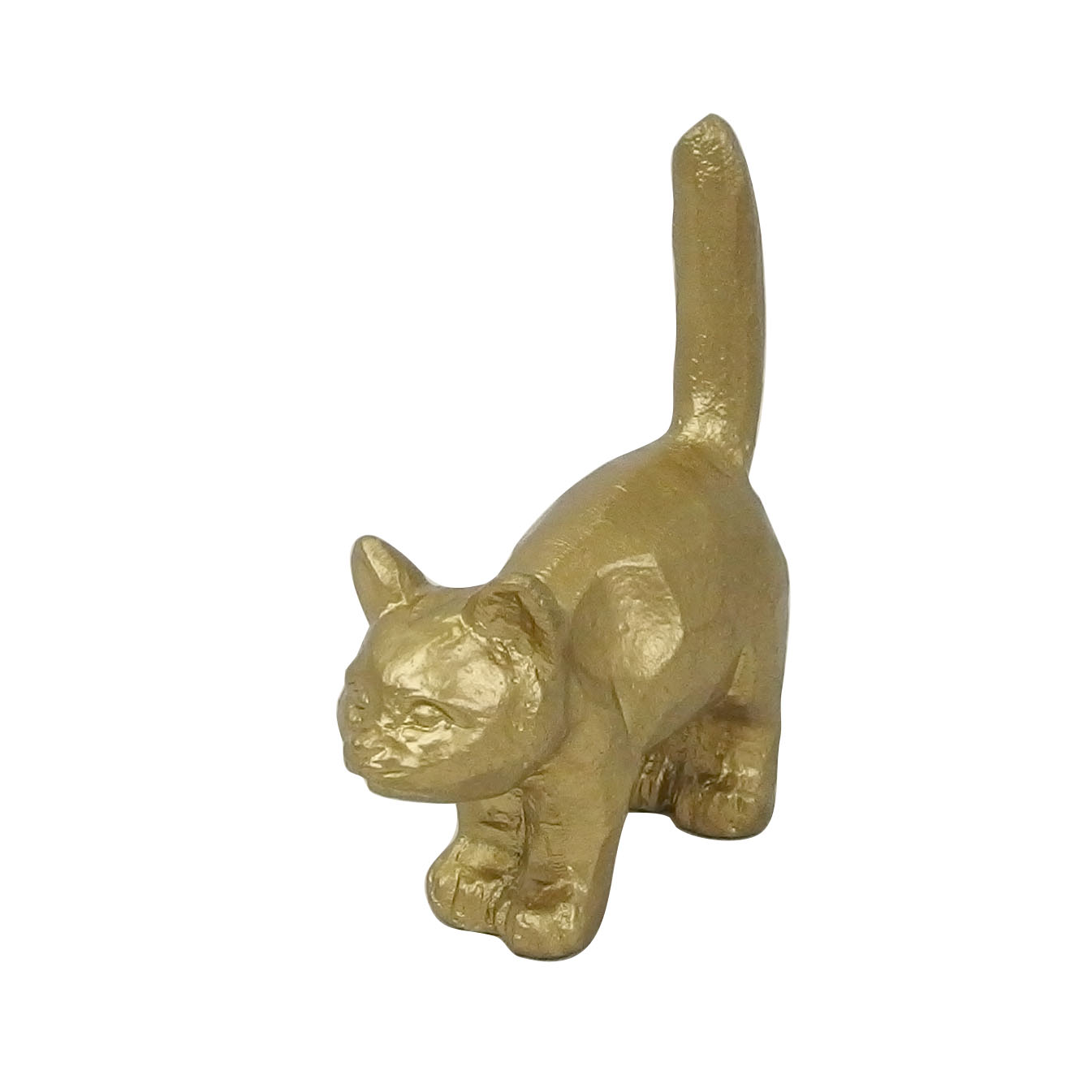 ☆アルミデスクアクセサリー キャット スタンディング　置物/雑貨/インテリア/猫　