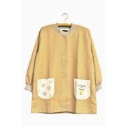 【即納】裏フリーススモック　レディースエプロン 保育士 介護士