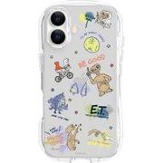 E.T.iPhone17対応 クリスタルクリアケース総柄 ET-20A