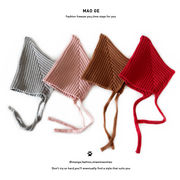 子供帽子　キッズニット帽　ニットボンネット　秋冬　韓国キッズハット