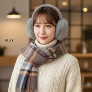 【期間限定！３日間タイムセール】あったかふわもこ　ファーイヤーマフ　6カラー