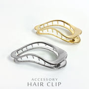 ▼MAGGIO▼ドリップメタルラインヘアクリップ　ヘアアクセサリー　バレッタ　バンスクリップ