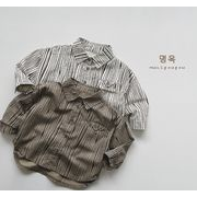 2025秋新品 い韓国風子供服  ワイシャツ ベビー服 キッズ 長袖 トップス80-130cm 2色