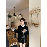 今季マストバイ   気質   おしゃれ  パーカー  カーディガン+ブラック   ショートパンツ