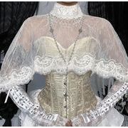 トップス  レディース ダンス衣装 マント 肩掛け 付け襟 レース