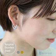 フープピアス 中折れ 小ぶり つけっぱなし k18コーティング ステンレス フープ  キャッチレス【国内即納】