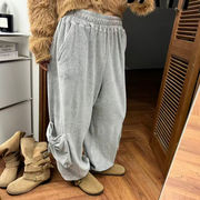 リボンスウェットパンツ　デザイン　レディース　INS　韓国ファッション