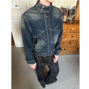 メンズ ビンテージ風 デニム ジャケット 男女兼用 ストリート系 アウター  秋冬 2025新作★