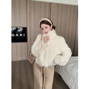 今季マストバイ   気質   おしゃれ   厚手  ウサギファー   ショートレングス  コート+長ズボン