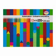 サクラクレパス クーピーペンシル 60色 缶入り FY60