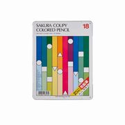 サクラクレパス クーピー色鉛筆 18色 スタンダード PFY18