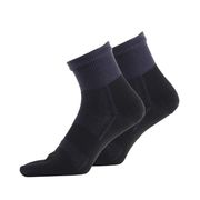 ASHITOMO WORKING SOCKS ムレ対策ソックス 5本指ショート25-27cm2足組ダーク SWMS-D52
