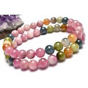 希少カラー入り◇マルチカラー トルマリン 7mm ブレスレット 1個売り _BG6114-7