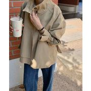 今季マストバイ 　おしゃれ　厚手 長袖   デザイン感   韓国風  トレンチコート