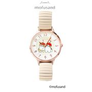 【腕時計】mofusand ジャバラウォッチＧ IV アイボリー サクランボにゃん