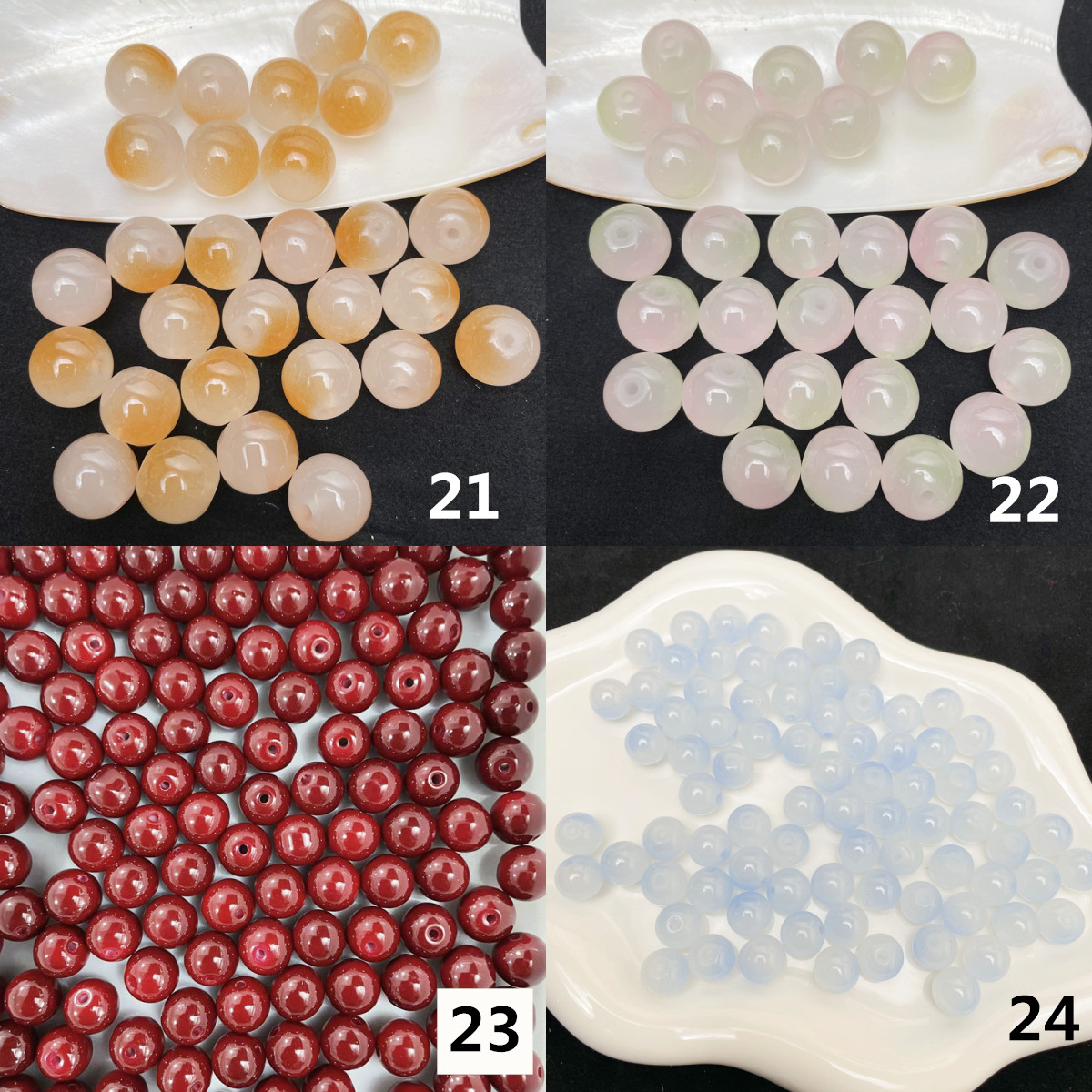 ガラス ビーズ パーツ ハンドメイド デコパーツ 大量 格安 通販