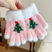 クリスマスツリー手袋　大人キッズお揃い　プレゼント　韓国手袋
