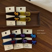 ヘアピン　ヘアアクセサリー　レディース　韓国ファッション　リボン