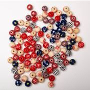 カラービーズ クリスマスビーズ 麻紐 フリンジ 子供ビーズ ビーズ DIYパーツ DIY装飾 記念品