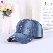 ヒップポップ帽 ダンス帽 パーティー帽子 レディース帽 デニム帽 ステージハット 舞台帽子 無地帽子