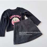 2025秋冬新品　TQ　子供服　ボトムス　厚手　スカート　90-150cm　2色