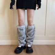 レッグカバー フットカバー レッグウェア  ルーズソックス風 フェイクファー
